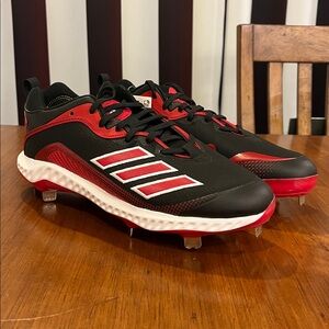 Adidas Icon 6 Bounce Baseball Cleats Shoes new white red FV9348 Men’s Size 12.5